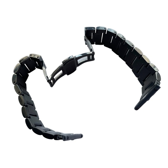 Black Stainless Steel Link Apple Watch Band 38 40 41mm NEW - Picture 7 of 11